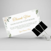 小パーソナライズされた事業サンキューカード 名刺