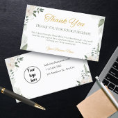 小パーソナライズされた事業サンキューカード 名刺