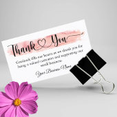 小パーソナライズされた事業サンキューカード 名刺