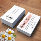 小パーソナライズされた事業サンキューカード 名刺