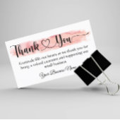 小パーソナライズされた事業サンキューカード 名刺
