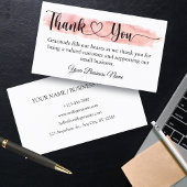 小パーソナライズされた事業サンキューカード 名刺