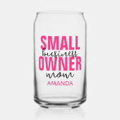 小パーソナライズされた事業主ママ母の日 ガラス缶 (正面)