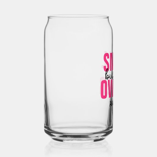 小パーソナライズされた企業所有者名 ガラス缶 (右)