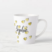 小パーソナライズされた写真ラテマググ カフェラテマグ (右)