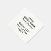 小パーソナライズされた型ホワイトカクテル紙ナプキンス スタンダードカクテルナプキン (角)