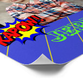 小パーソナライズされた少年のためのスーパーヒーローポスター ポスター (角)