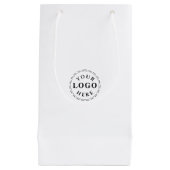 小パーソナライズされた抱き枕ブランディング スモールペーパーバッグ (正面)