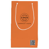 小パーソナライズされた抱き枕ブランディング スモールペーパーバッグ (正面)