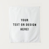 小パーソナライズされた白タペストリーデザイン タペストリー (正面)