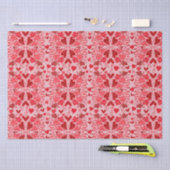 小ピンク赤いハートバレンタインクラフト 薄葉紙 (クラフト)