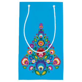 小フォーククリスマス抱き枕とカスタムメッセージ スモールペーパーバッグ