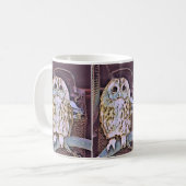 小フクロウ コーヒーマグカップ (正面左)