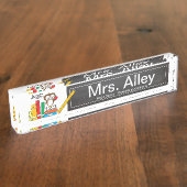 小フクロウ |先生名プレート デスクネームプレート (側面)