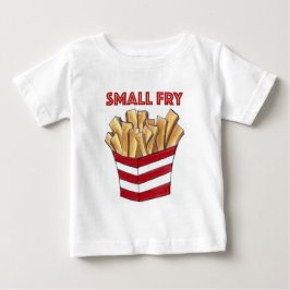 小フライグルメフランスのポテトファストフード ベビーTシャツ