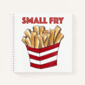 小フライパーソナライズされたベビー誕生フリフランスのーズ ノートブック (正面)