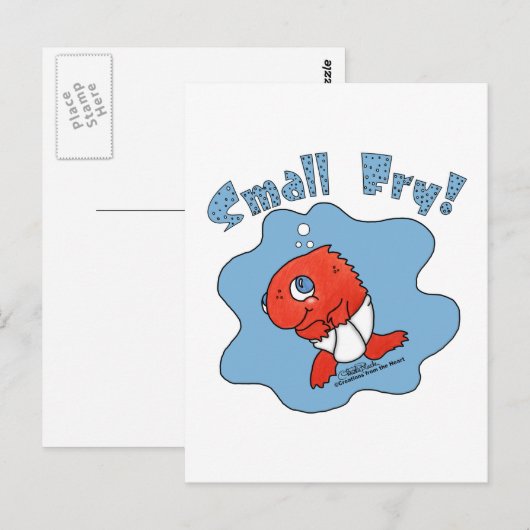 小フライ ポストカード (正面/裏面)