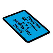 小フレックスマグネットテンプレート水平フィットブラックBG マグネット (右側)