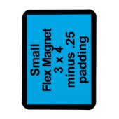小フレックスマグネットテンプレート水平フィットブラックBG マグネット (縦)