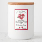 小ボトル用のザクロのリキュールラベル | フードラベル (正面)