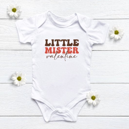 小ミスターバレンタイン ベビーボディスーツ