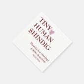 小ミニマルさな人間のおもしろいShindig共同の赤ちゃんシャワー スタンダードカクテルナプキン (角)