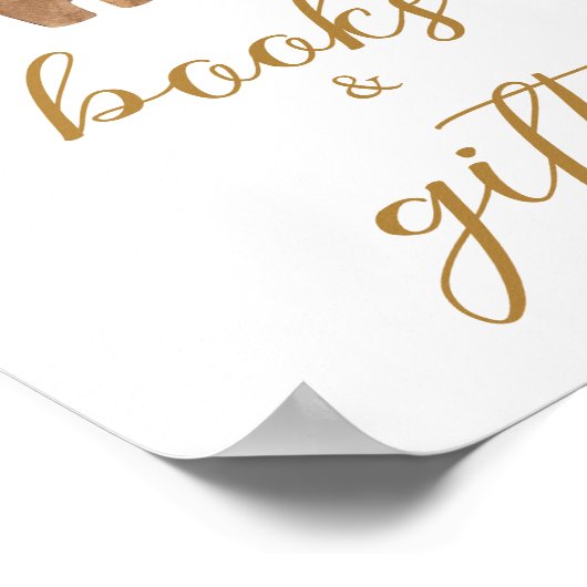 小メリーさなクリスマスの服の本とプレゼント ポスター (角)