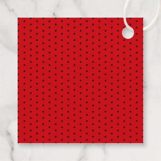 小メリーさなクリスマスの赤ちゃんシャワー フェイバータグ (裏面)