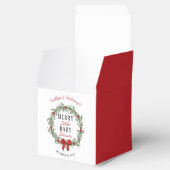 小メリーさなクリスマスの赤ちゃんシャワー フェイバーボックス (オープン)