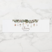 小メリーさなクリスマスの赤ちゃんシャワー ペットボトルラベル (シングルラベル)