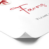 小メリーさなクリスマスの赤ちゃんシャワー ポスター (角)