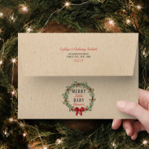 小メリーさなクリスマスの赤ちゃんシャワー