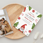 小メリーさなクリスマスの赤ちゃんシャワー 招待状