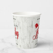 小メリーさなクリスマスの赤ちゃんシャワー 紙コップ (右)