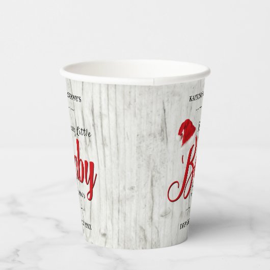 小メリーさなクリスマスの赤ちゃんシャワー 紙コップ (右)