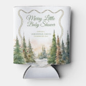 小メリーさなクリスマス冬の赤ちゃんシャワー 缶クーラー (正面)