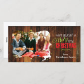 小メリーさなクリスマス素朴カード シーズンカード (正面/裏面)