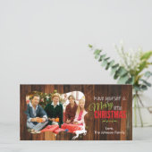 小メリーさなクリスマス素朴カード シーズンカード (スタンド正面)