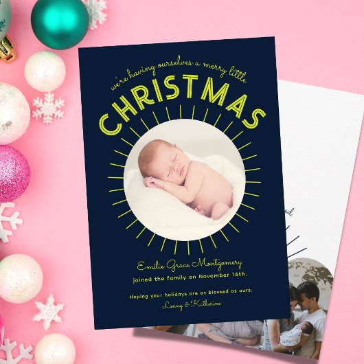 小メリーさなクリスマス誕生発表 案内状