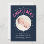 小メリーさなクリスマス誕生発表 案内状 (正面)