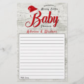 小メリーさなクリスマス赤ちゃんシャワーアドバイス&ウィッシュ (正面)