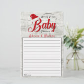 小メリーさなクリスマス赤ちゃんシャワーアドバイス&ウィッシュ (スタンド正面)