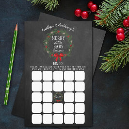 小メリーさなクリスマス赤ちゃんシャワービンゴゲーム