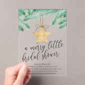 小メリーブライダルシャワー アクリル招待状 (インサイチュ (ポータブル))