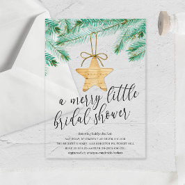 小メリーブライダルシャワー アクリル招待状