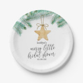 小メリーブライダルシャワー ペーパープレート (正面)
