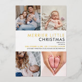 小メリー写金箔誕生発表 箔シーズンカード (正面)