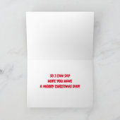 **小メリー格言**ハッピー・クリスマス カード (内部)