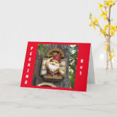 **小メリー格言**ハッピー・クリスマス カード (黄色い花)