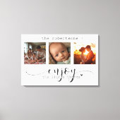 小モダンさな楽しむ物のコラージュ キャンバスプリント (正面)